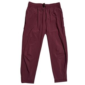 Lululemon‎ Beyond the Studio 7/8 Jogger Maroon Pants Size 4 LW5CQOS